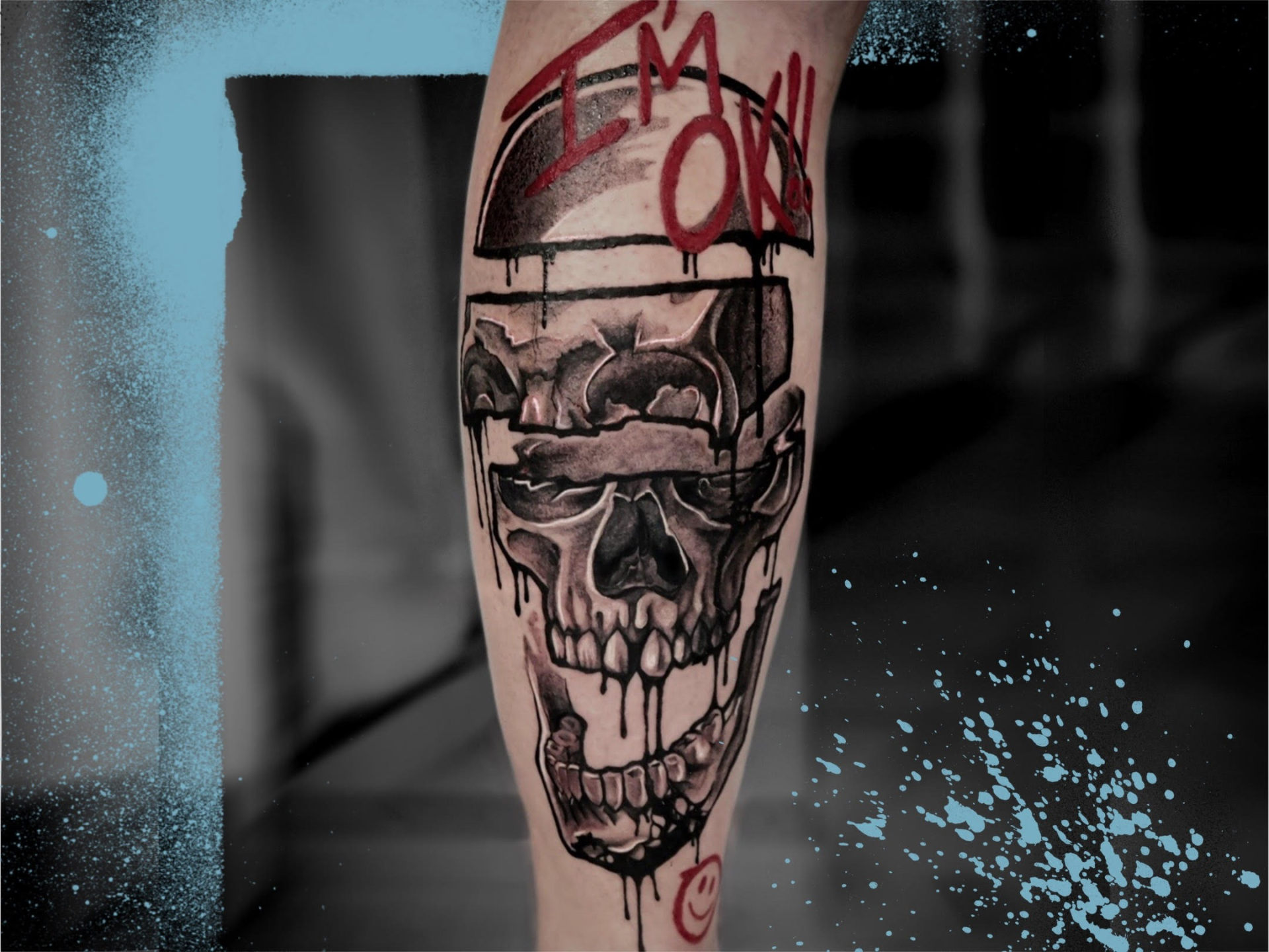 Tatuaż przedstawiający lwa