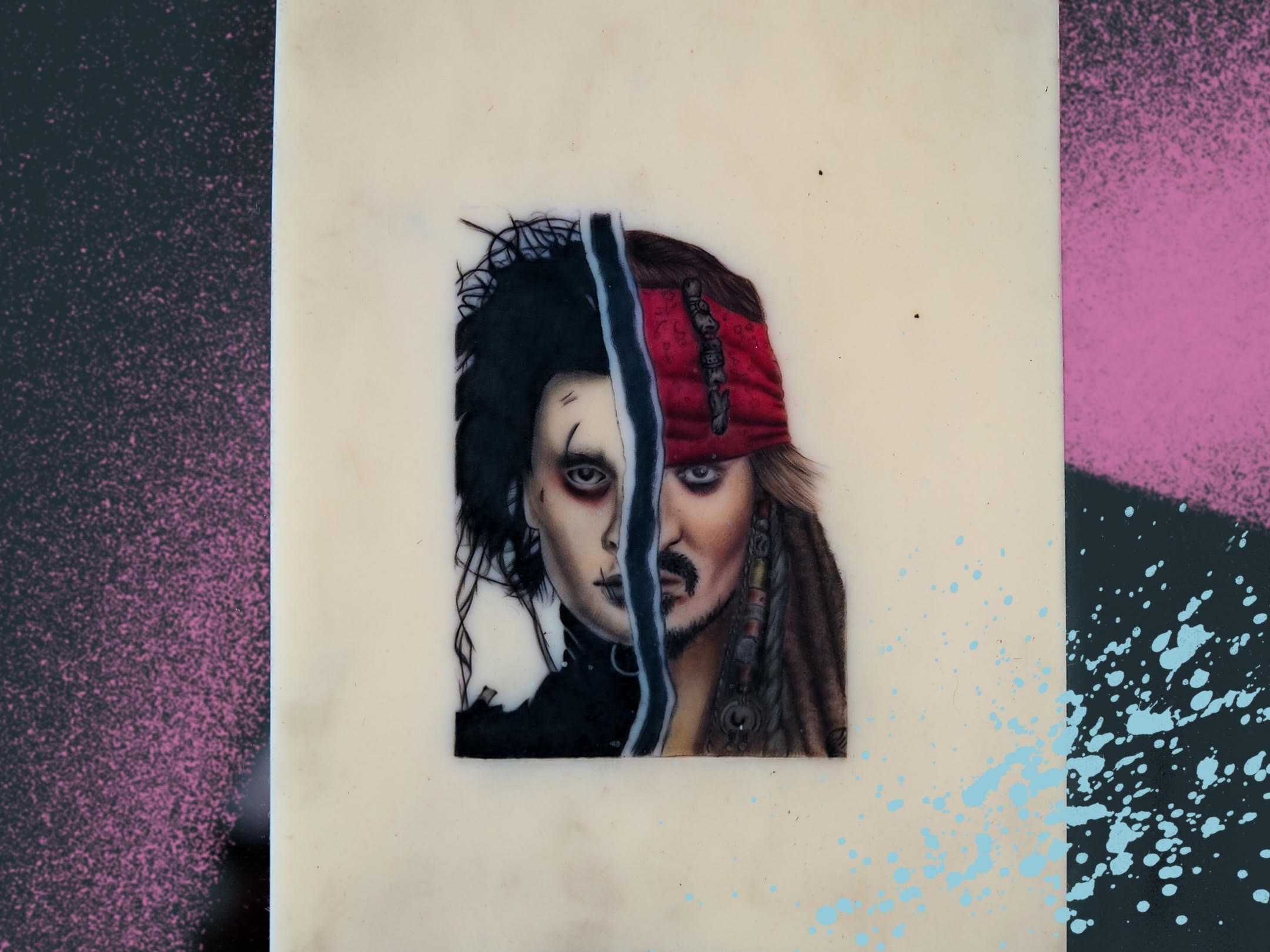 Tatuaż mikrorealistyczny Piękna i Bestia