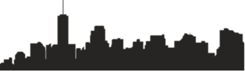 Panorama dużego miasta.